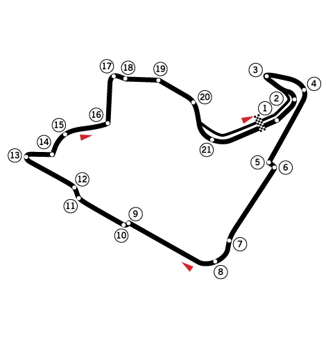 Mapa tratě Fair Park